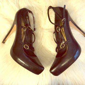 Black Mary Jane Bebe heels